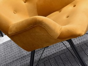 Relaxačné kreslo Dawntawn (medová + čierna). Akcia -20%. Vlastná spoľahlivá doprava až k Vám domov. 1135675