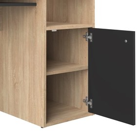 Pracovný stôl s doskou v dubovom dekore 50x115 cm Oxford – TemaHome