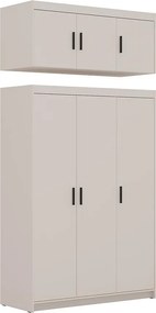 Nadstavec na skriňu Elena 3D pieskovo béžová