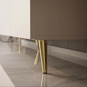 TV STOLÍK ELEGANTE KAŠMÍR + ZLATÉ NOŽIČKY 200 cm