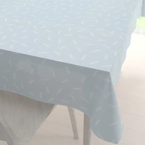 Biante Dekoračný obdĺžnikový obrus PM-063 Konfety na pastelovo modrosivom 60x100 cm
