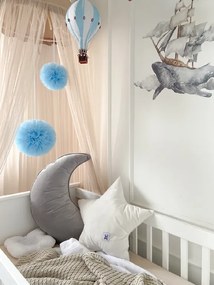 Bellamy Zamatový dekoračný vankúšik MOON SNOW