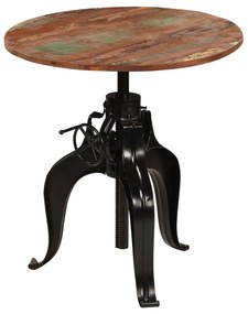 Barový stôl, recyklovaný masív 75x(76-110) cm