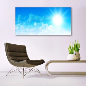 Obraz plexi Slnko nebo krajina 120x60 cm