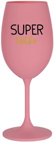 SUPER TÁTA - ružový pohár na víno 350 ml