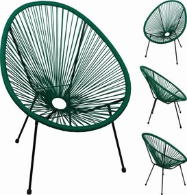 Záhradné kreslo ACAPULCO - zelené