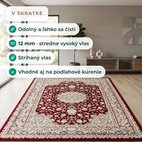Angel Carpet, Kusový koberec Sultan 12 Red, 160x230, červená, kancelária