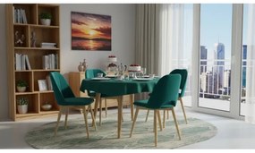 Jedálenská stolička THEO tyrkysová