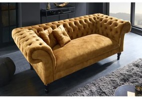 Sedacia súprava 41249 225cm Paris - Zamat Žltá - Komfort-nábytok