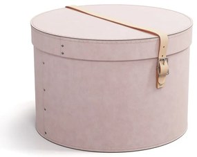 Svetloružové kartónové úložné boxy v súprave 2 ks s vekom/dekoratívne ø 37,5x25 cm Rut Restore Paper Laminate – Bigso