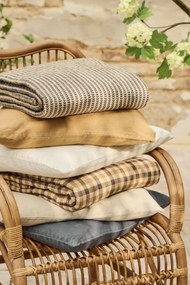 Ib Laursen Prešívaný prehoz Dark blue stems 130 × 180 cm