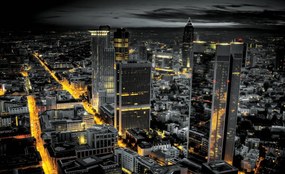 Fototapeta - Mesto v noci (152,5x104 cm)