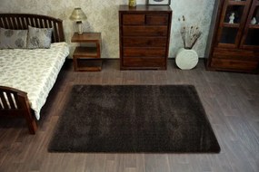 Koberec Micro fiber soft shaggy hnedý