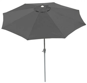 Slnečník N19 Ø 3m sklopný polyester/hliník - antracit