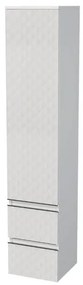 Kúpeľňová skrinka vysoká SAT Cube Way 32,5x163x33 cm biela mat CUBE3DV351DL2ZBP, 1 ks