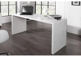 PC - stolík 36025 160x60cm Biely vysoký lesk  - Komfort-nábytok