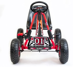 Detská šliapacia motokára Go-kart Baby Mix Razor červená