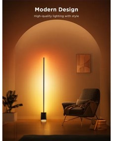 Govee - LED Stojacia lampa s reproduktorom Pro RGBICWW Wi-Fi + DO