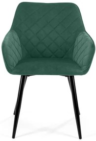 Set dvoch jedálenských stoličiek SJ.082 fľaškovo zelené