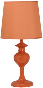 CLX Moderná stolná lampa MARIAN, 1xE14, 40W, oranžová