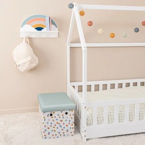 Detská nástenná polica s vešiakmi dúha/pestrofarebná