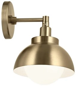 Kichler KL-NIVA-1W-1P-CPZ - Nástenná lampa NIVA 1xE27/40W/230V mosadz