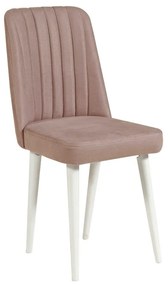 Jídelní židle VINA béžová/bílá