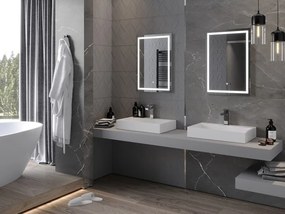 Mexen Miko, LED kúpeľňové zrkadlo s podsvietením 50 x 70 cm, 6000K, ochrana proti zahmlievaniu, 9819-050-070-611-00