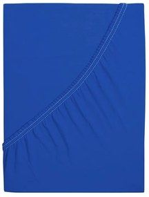 Jersey plachta do detskej postieľky EXCLUSIVE 60x120 cm kráľovsky modré