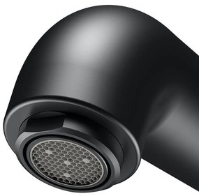 KEUCO IXMO Soft 1-otvorová páková umývadlová batéria pod omietku, okrúhla rozeta, výtok 225 mm, čierna matná, 59516371201