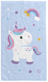 Detský bavlnený uterák Detské 004 30x50 cm modrý