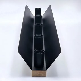 Stropné svietidlo ESME 5xE27/15W/230V čierna/dub