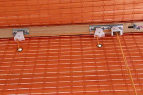 Bambusová rímska roleta oranžová Šírka rolety: 50 cm, Rozvin rolety: 200 cm