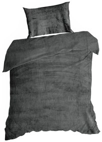 FLEECOVÉ OBLIEČKY FLANO2 160X200 CM, 2 KS 70X80 CM SIVÉ