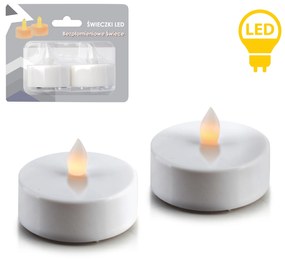 Sada 2 ks LED čajových svíček IDALIA bílá