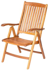 DEOKORK Skladacie teakové kreslo REGINA