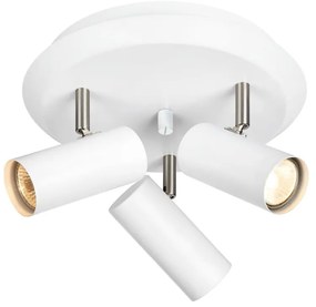 Biele nástenné svietidlo Markslöjd Barcelona Tres