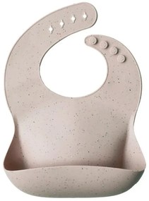 Mushie silikónový podbradník Farba: sand terazzo