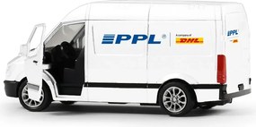 RAPPA Kovové autíčko PPL s otváracími dverami - 14 cm