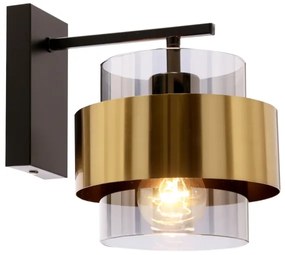 Nástenná lampa SPIEGA 1xE27/60W/230V zlatá/čierna