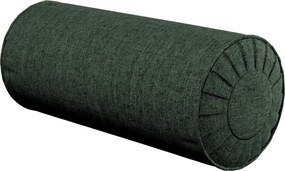 Valcový vankúš so záhybmi farba produktu zelená látka zapletaná
