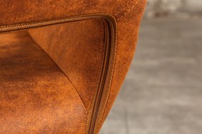 Stolička Mustang v industriálnom štýle hnedá