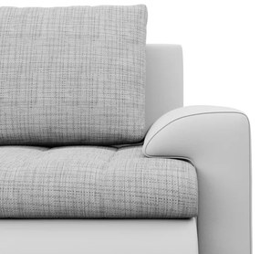 Trojmiestna rozkladacia sedačka FORESTA sivá / biela