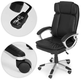 Ergonomická kožená kancelárska stolička s dvojitou výplňou