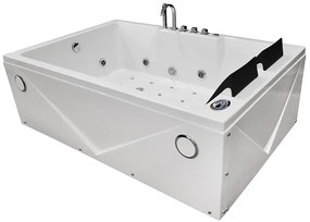 M-SPA - Kúpeľňová vaňa TURBO PLUS SPA s hydromasážou 186 x 121 x 65 cm