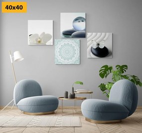 Set obrazov Feng Shui v jemných tónoch