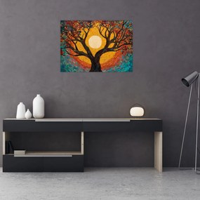 Obraz - Slnko v korune stromu života (70x50 cm)