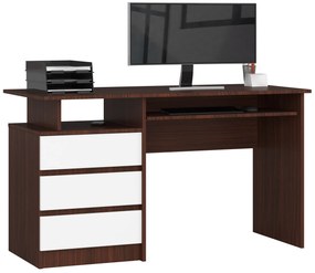 PC stolík Bronte (wenge + biela). Vlastná spoľahlivá doprava až k Vám domov. 1069691