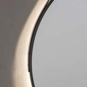BRILAGI-LED Kúpeľňové zrkadlo VERESE LED/19W/230V 60 cm čierna IP44 CRI 90 stmievateľné + CCT