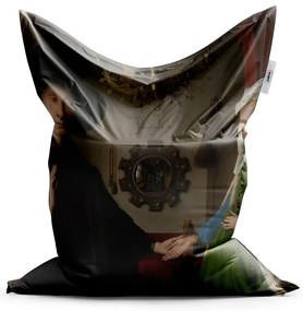 Sablio Sedací vak Svadba manželov - Jan van Eyck - 200x140 cm